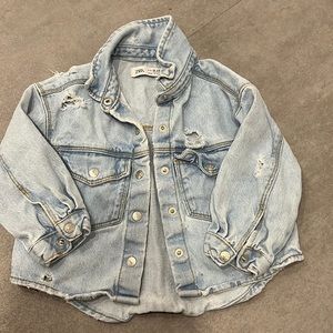 Cute distress Zara demon jackets for girls. Size 18-24 months